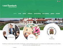 Tablet Screenshot of hotelstamberk.cz